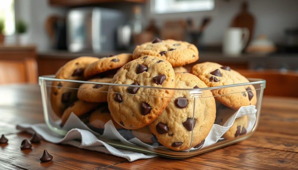 Low Sugar Chocolate Chip Cookies Storage