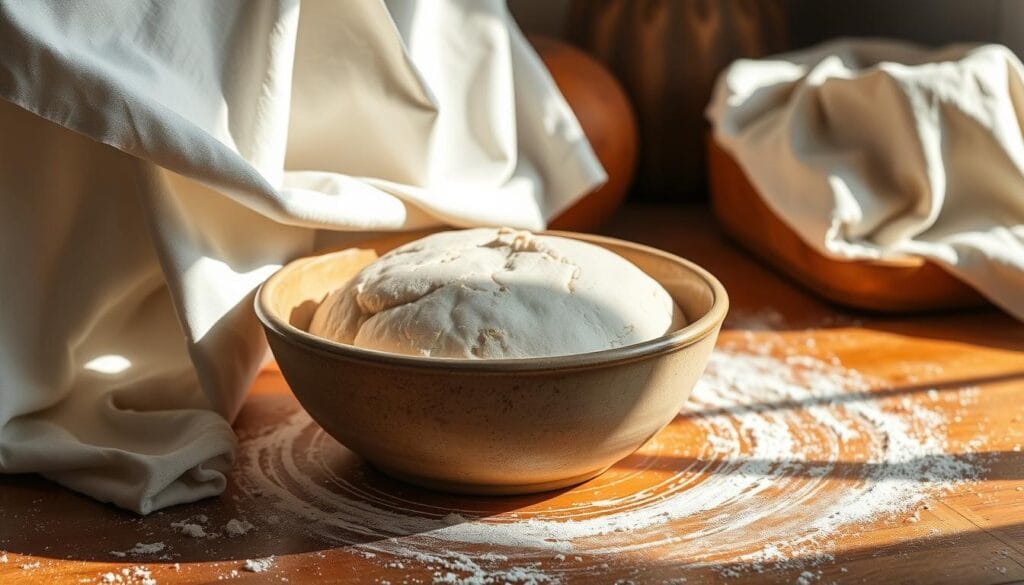 Moroccan Bread Dough Rising