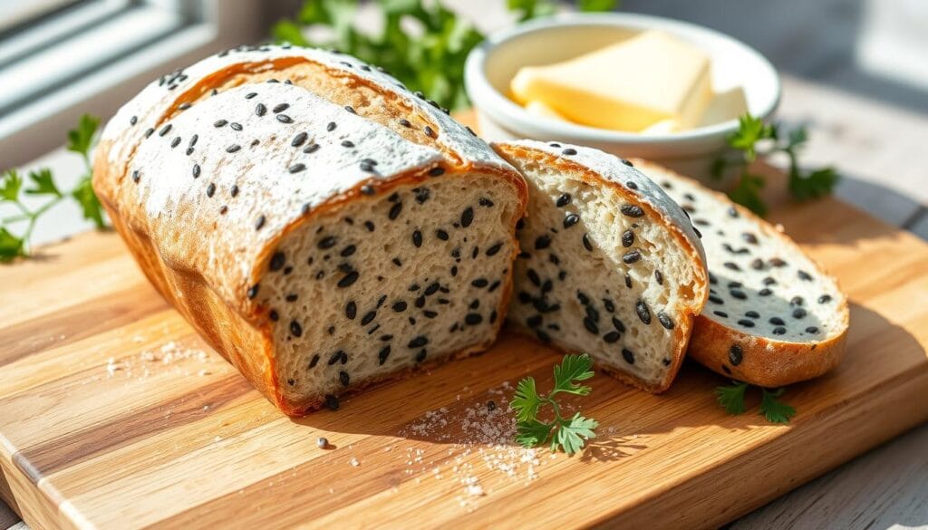 Nutritional Poppy Seed Bread Slice