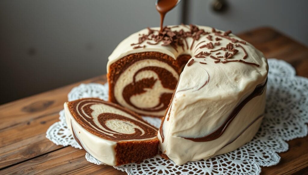 Swirl Marble Cake Technique