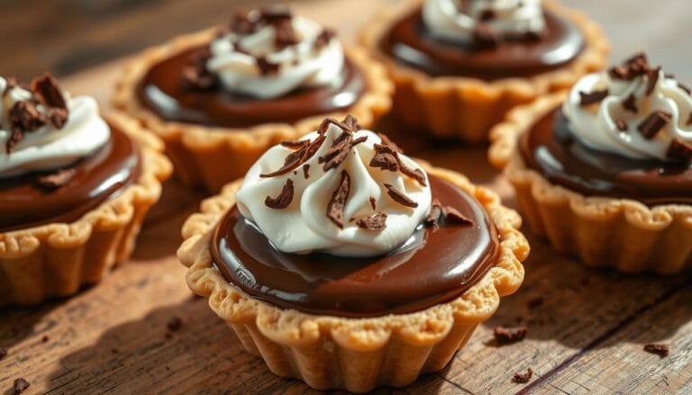 mini chocolate pudding pies