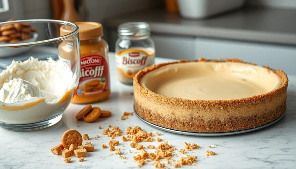 Biscoff Cheesecake Preparation