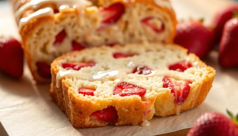 Glazed Strawberry Bread