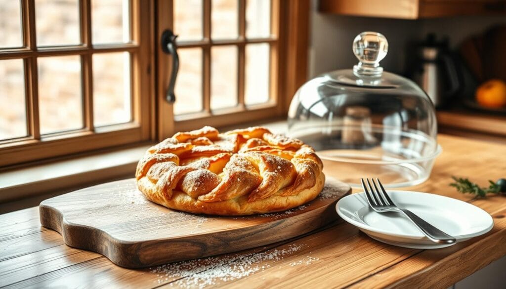 Homemade Apple Galette Storage and Serving