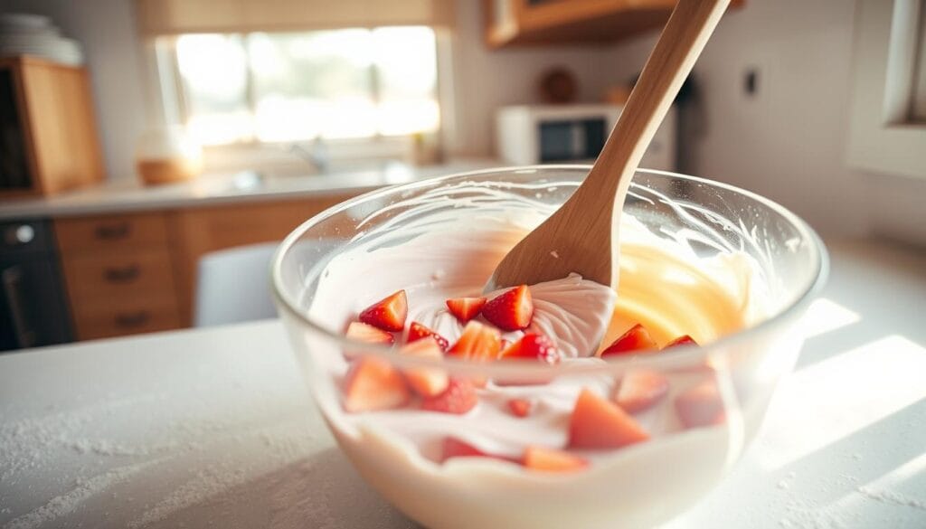 Mixing Technique for Strawberry Bread