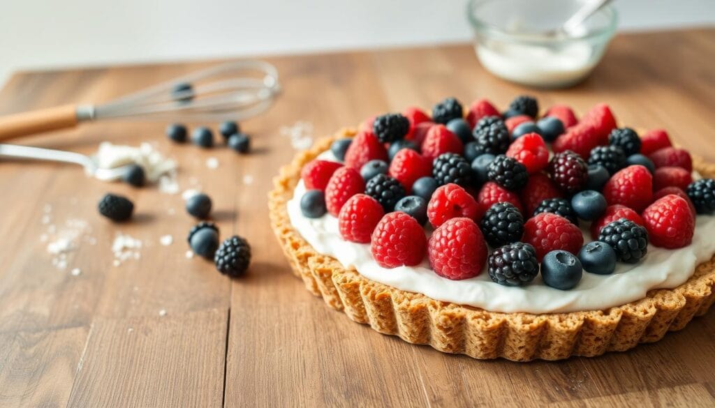 No-Bake Greek Yogurt Fruit Tart Assembly